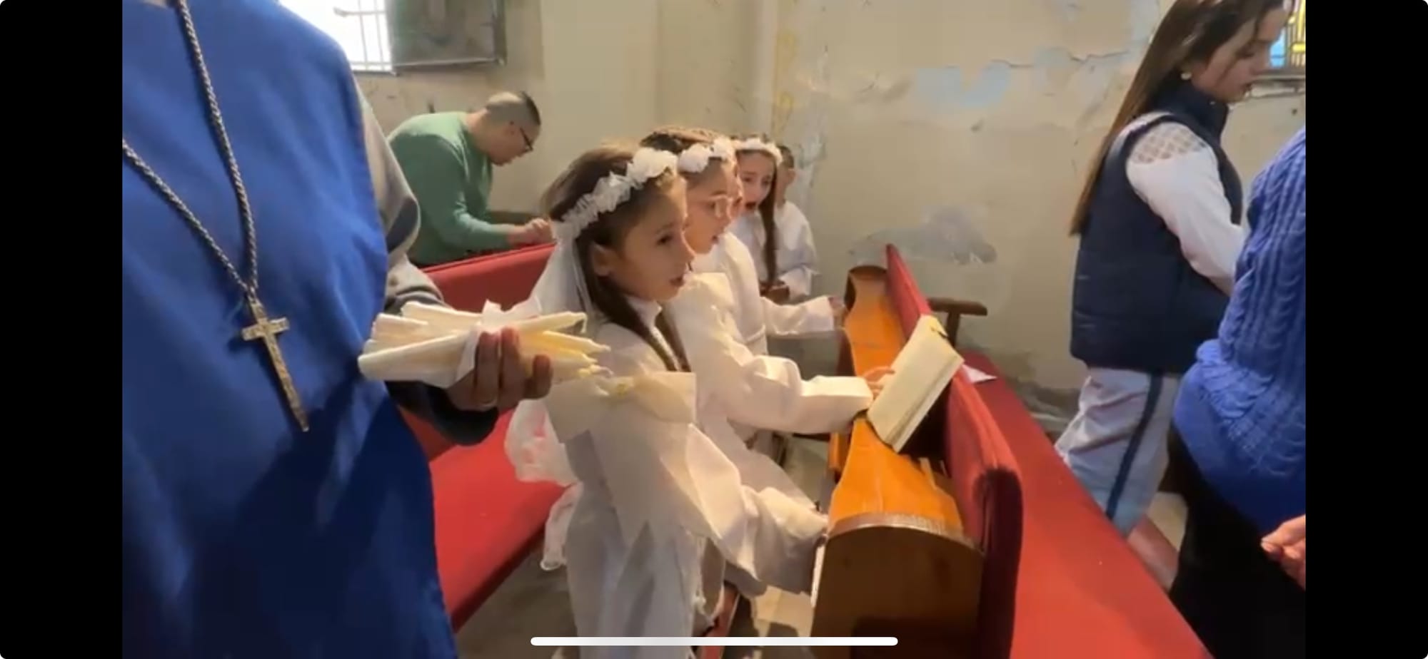 WATCH: Christmas Prayers Inside War Ravaged Church Of The Latin Monastery In Gaza Led By Visiting Italian Cardinal