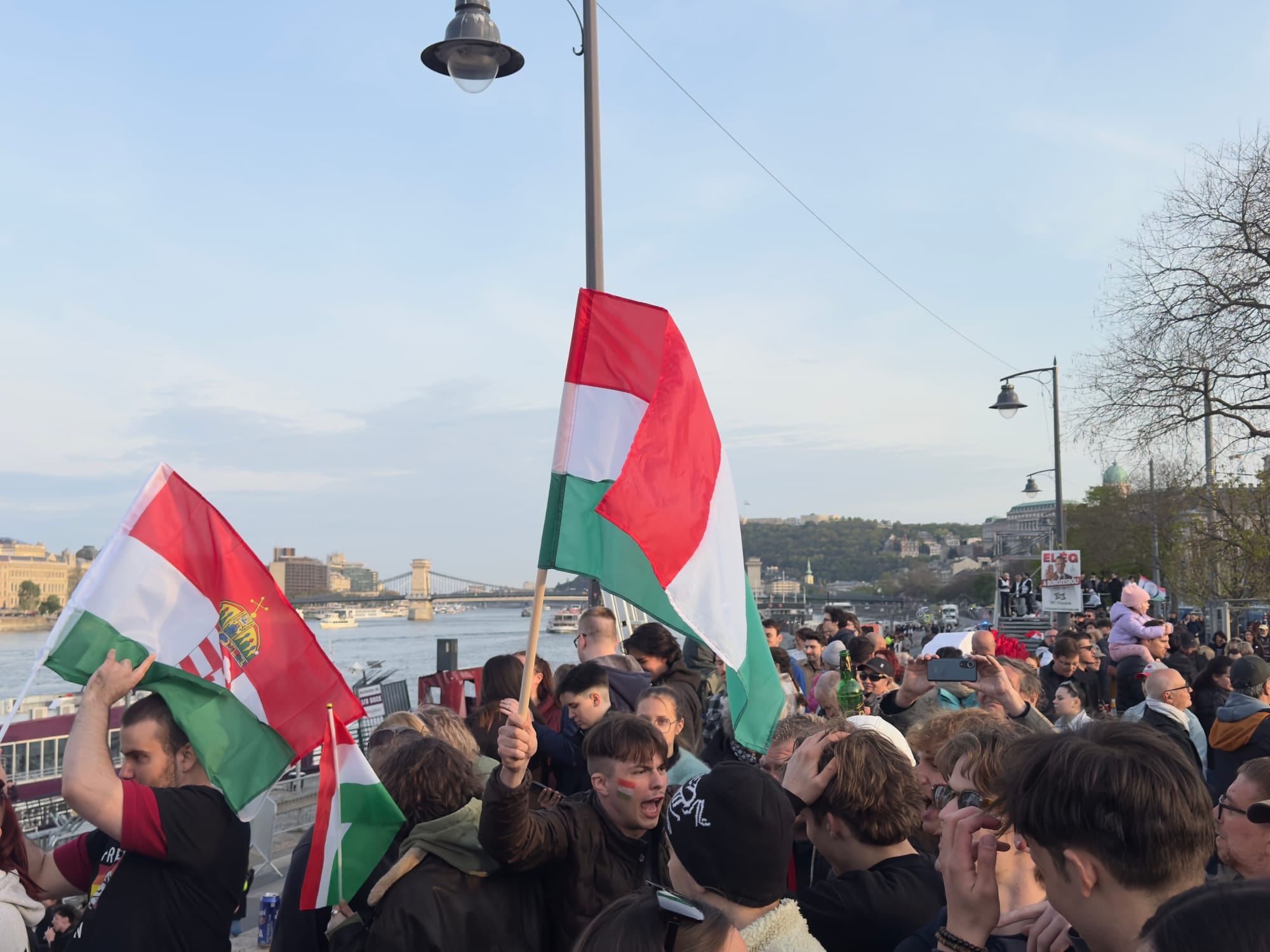 Hungarians react to election results