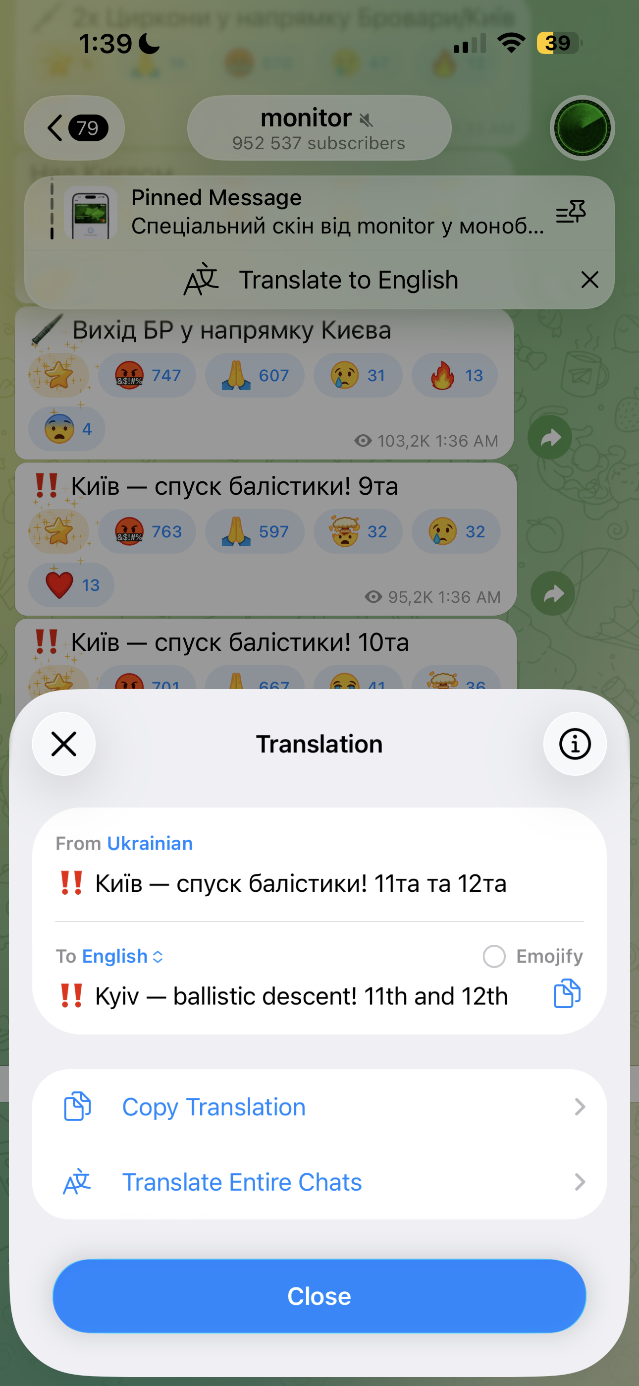 Kyiv under mass attack