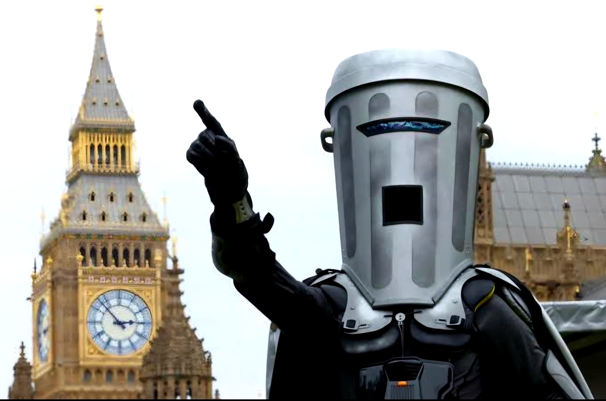 Use the Farce, Binface - how Nigel Farage's great political gambit was upturned by an alien with a plastic bin on his head