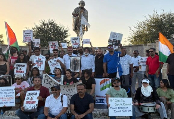 Indian Diaspora Rally in Five US Cities Backing India's Student Movement